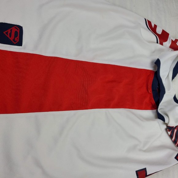 Superman Basketball Jersey Sleeveless Shirt Tank Size Large - Picture 5 of 8